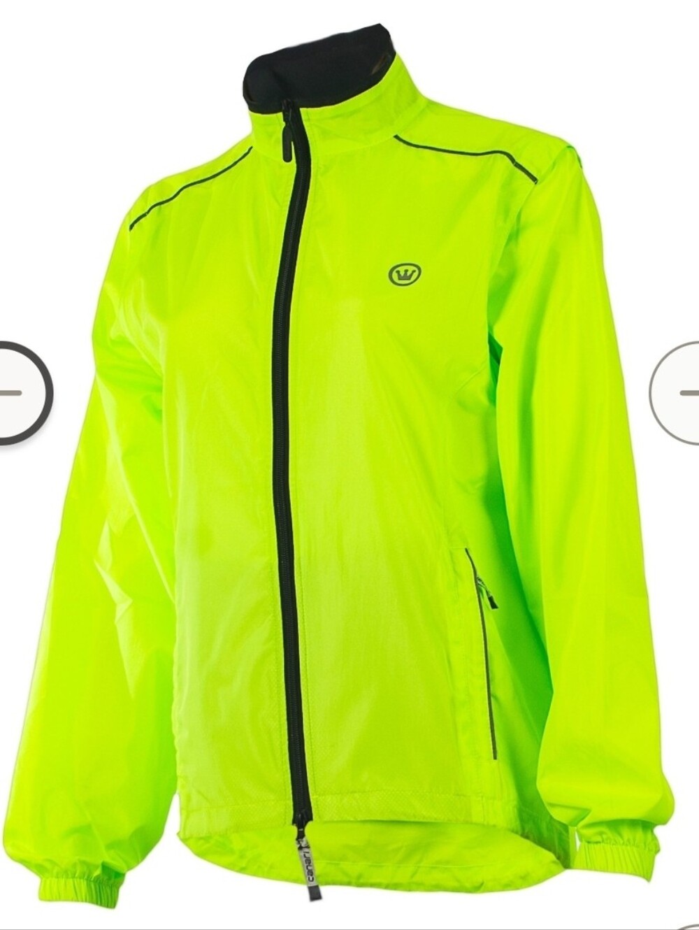 CANARI Eclipse Convertable Packable Jacket Neon Green Cycling Jacket S